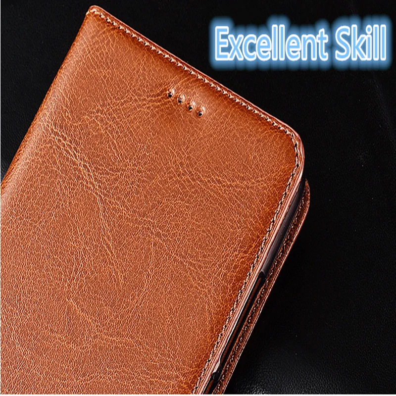 Best Price 2SZnC Business Crazy Horse Genuine Leather Magnetic Phone Case Card Holder For Xiaomi Redmi Note 8 Pro/Redmi Note 8 Flip Case Coque