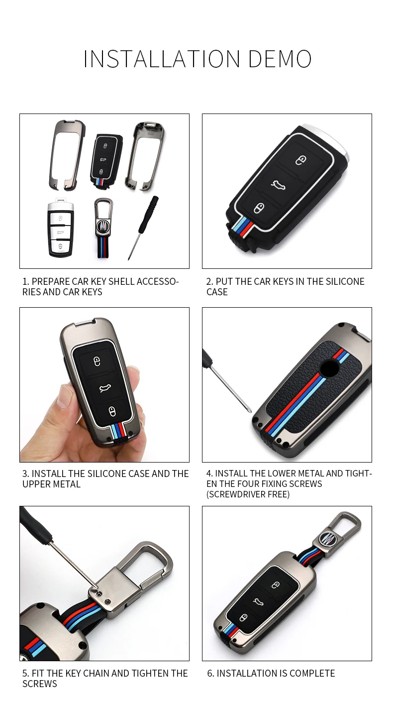 Custodia per chiave a distanza per auto in lega di zinco per Volkswagen VW Passat CC B6 B7 R36 Maogotan 3C Smart Key Protector Shell Fob accessori 21 Custodia per chiave a distanza per auto in lega di zinco per Volkswagen VW Passat CC B6 B7 R36 Maogotan 3C Smart Key Protector Shell Fob accessori - H6aea323e5acc497590d5ffa96c68e588c