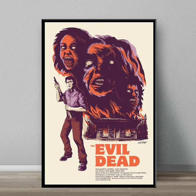 thumbnail image 1 of Classic Horror Movie The Evil Dead Abstract Canvas Painting Posters and Prints Wall Art Pictures for Bedroom Home Decoration, 1 of 5