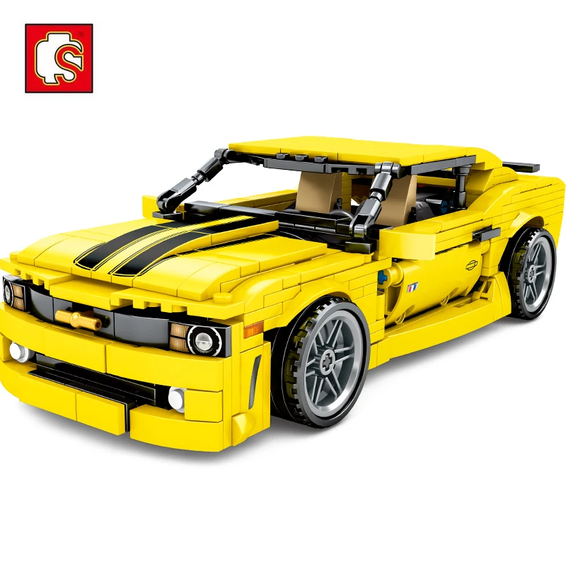 Sembo City Technic F1 спортивная модель гонщика строительные блоки Мустанг скоростной