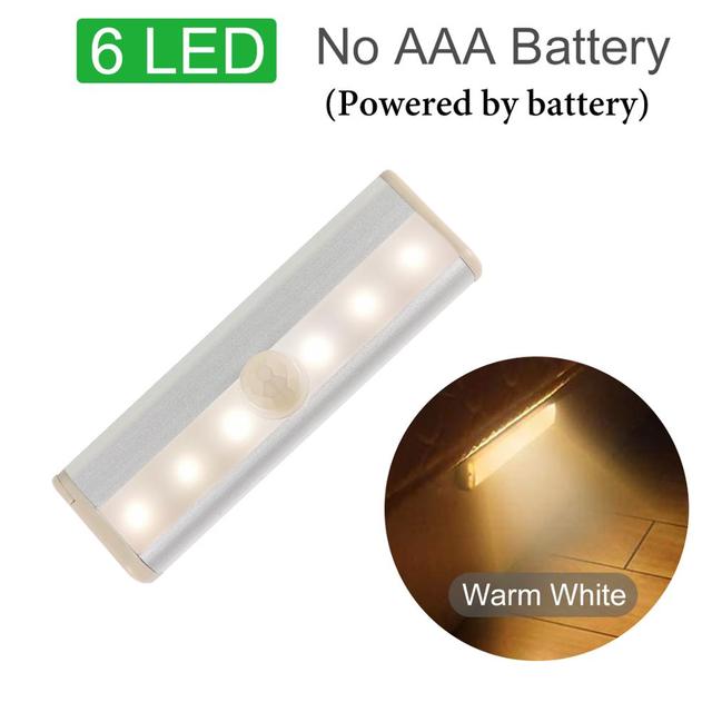 Sensor Wireless Night Lights Bedroom Decor LED Light Detector Wall Decorative Lamp Staircase Closet Room Aisle Lighting