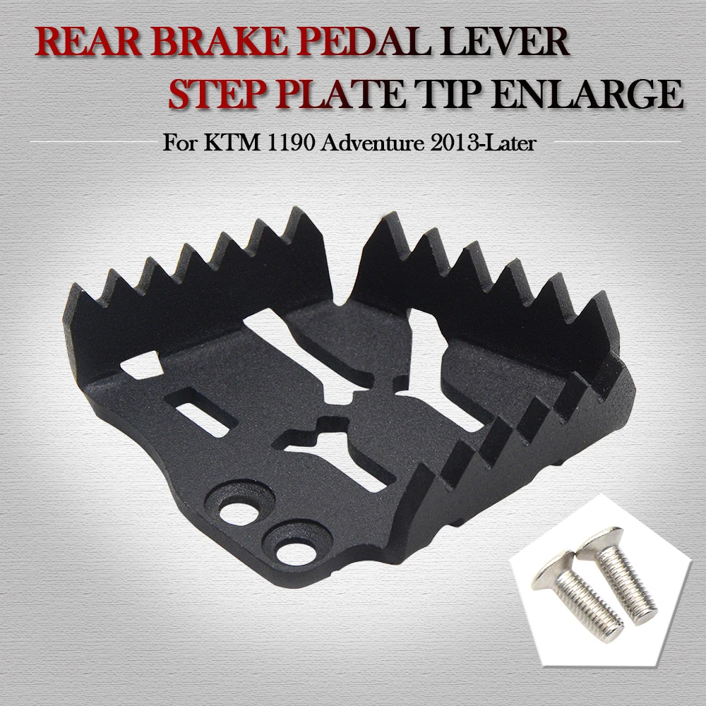 

Rear Foot Brake Lever Peg Pad Extension Enlarge Extender Rear Brake Pedal Step for KTM 990 Adventure R 2007 2008 2009 2010-2013