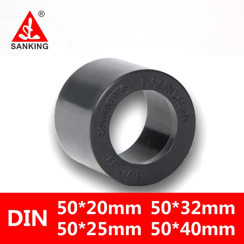 Sanking Upvc Reducing Bushing 50 20 50 25 50 32 50 40mm Pvc Reducing Connector Pipe Fitting Adaptor Garden Irrigation Pipe Fittings Aliexpress