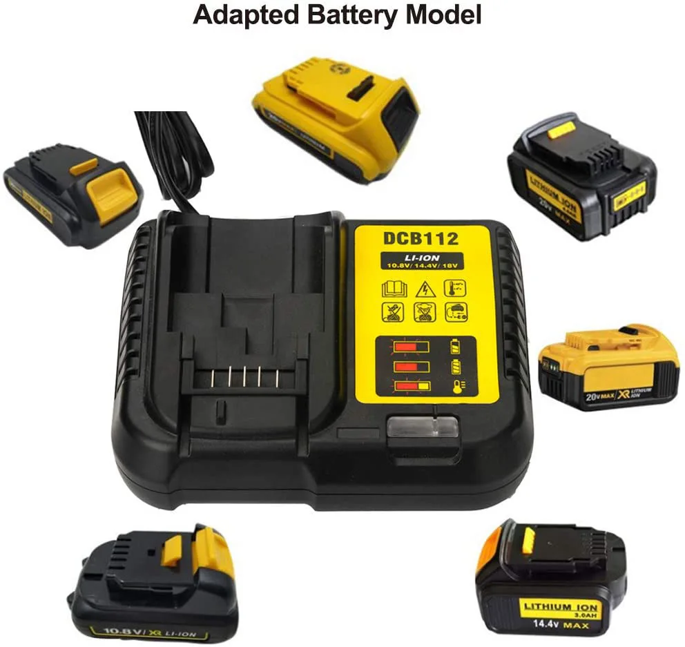 DCB112 Replacement Li-Ion Battery Charger for Dewalt 12 V 14.4V 18V Lithium Cells Battery Charger Beast price!
