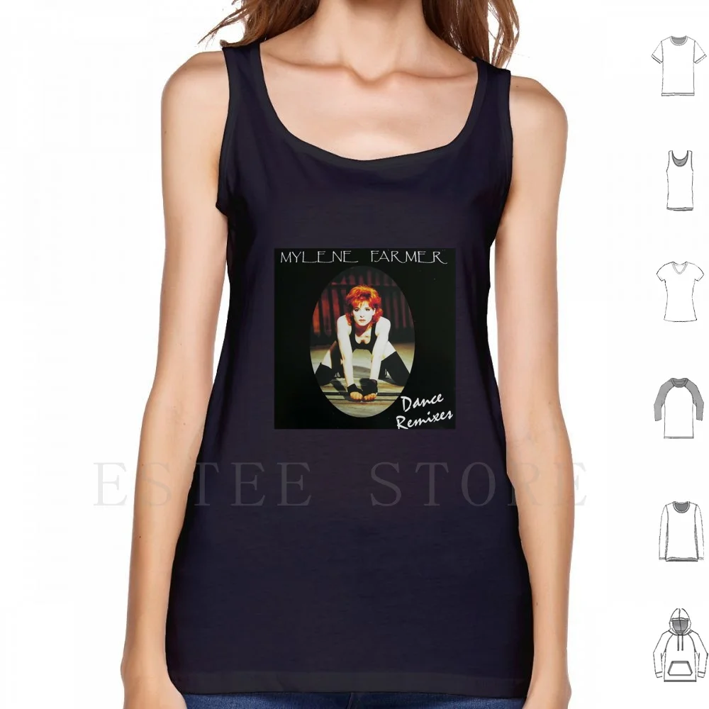 

Mylene фермер майки жилет без рукавов для девушек сексуальные танцевальные забавные красивые трендовые черные девушки