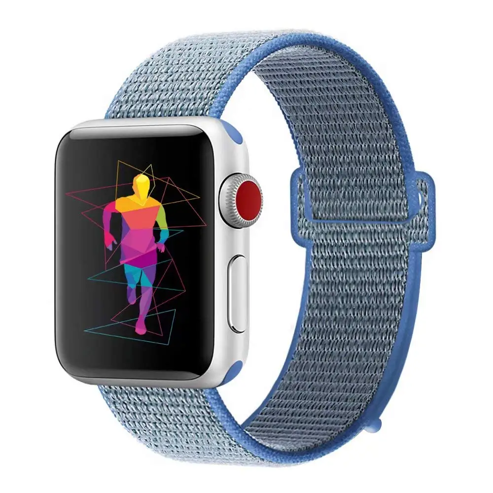 10 Ремешок для наручных часов Apple Watch серии 3/2/1 Часы петлевой ремень велкро нейлона сменный Браслет дышащий сменный ремешок Спорт - Цвет: 10