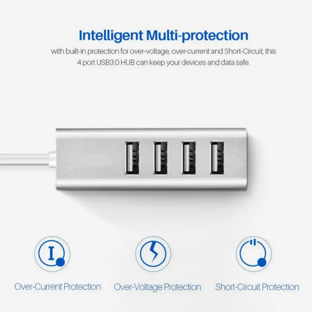 Подходит для Windows XP/VISTA/Windows 7/MAC OS 9.X/ 10.X/Linux ультра-тонкий данных USB Hub практические 4-Порты и разъёмы USB 2,0 центр данных USB Hub