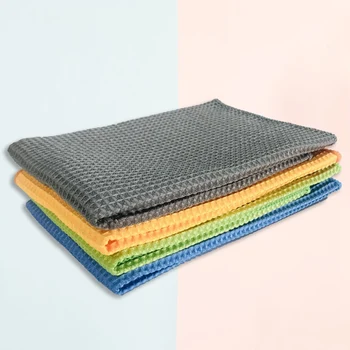 

Soft Microfiber Cleaning Towel Absorbable Glass Kitchen Cleaning Cloth Wipes Table Window Car Dish Towel Rag