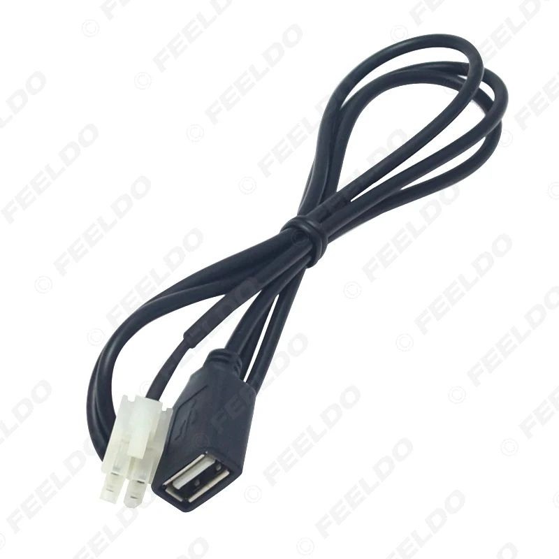 FEELDO 20Pcs Car CD/DVD Radio Stereo 2.0 USB to 4Pin Socket Cable for Chery QQ/Tiggo Chevrolet Aveo/LOVA USB Wire Adapter