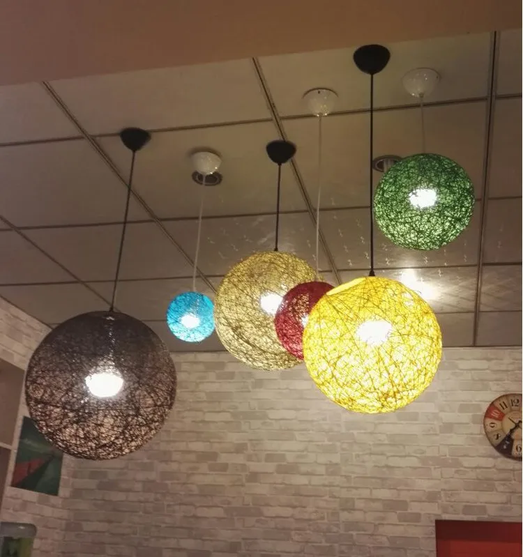 Североевропейский стиль Ma шаровая лампа лоза Бал лампа креативная крутая барная стойка ресторана балкон промышленный стиль симп
