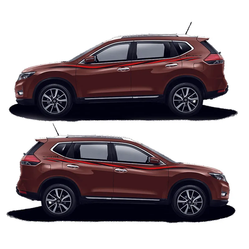 World Datong Racing Sport Stripes для Nissan X-Trail- Mark Levinson наклейка на боковую дверь автомобиля виниловая пленка Авто Наклейка