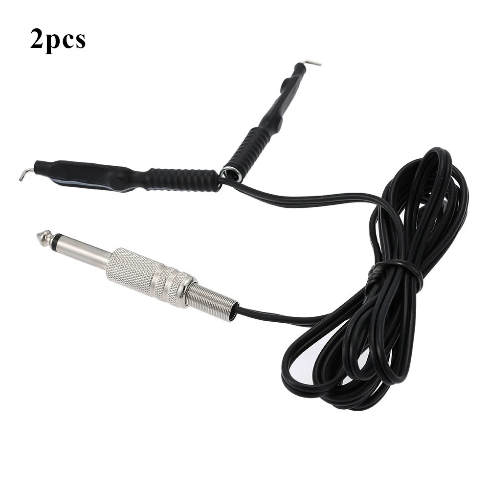 2pcs Tattoo Clip Cord Cable For Tattoo Power Supply and Tattoo Machine Rubber Silicone Standard 1.8m Length Free Shipping