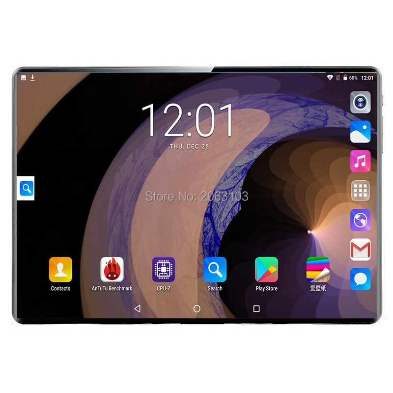 

10.1 inch Tablet 2.5D Tempered Glass 3G/4G Phone Call Android 9.0 Deca Core RAM 8GB/128GB ROM Dual SIM Wi-Fi Bluetooth Tablet PC