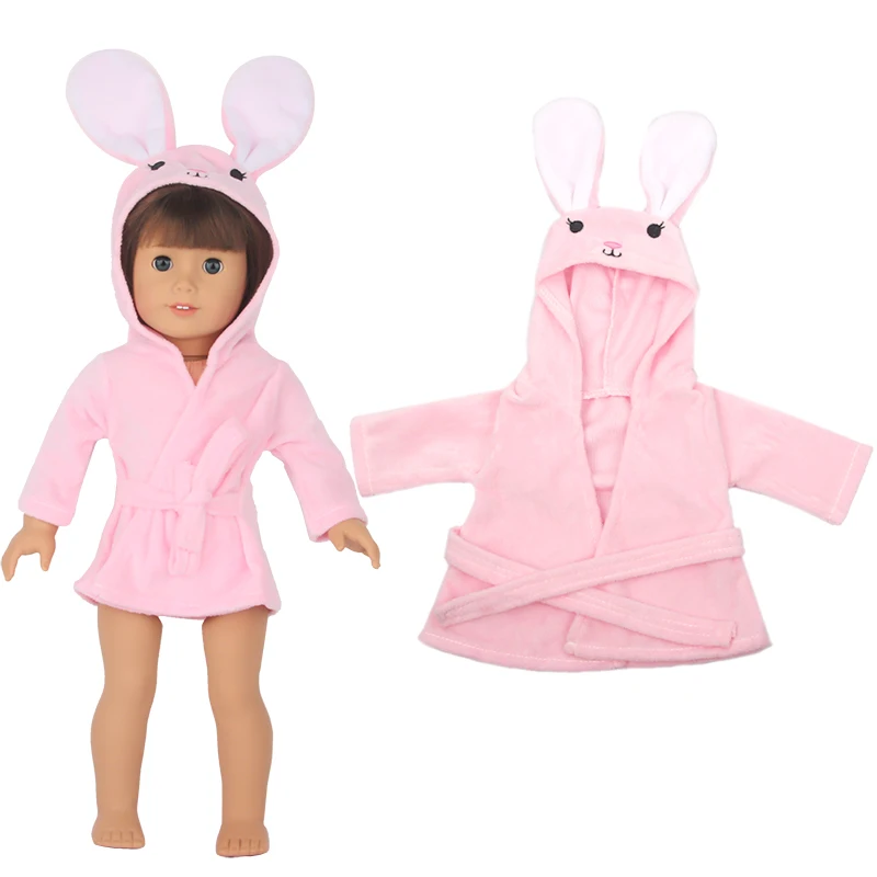 Vibrant Cartoon Animal Bathrobe for Dolls - Cute Baby Gift Accessory