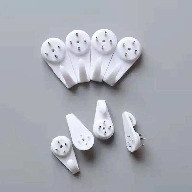Painting Hook for Photo Frame Home Decoration Wall Hooks Without Holes Seamless Invisible Nail Art 8PCs