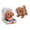 Electric Plush Toys Dog Musical Singing Walking Golden Retriever Poodle For Kids Child Baby Gift Interactive Electronic Pets 6
