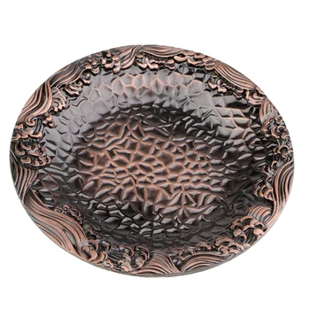 

Circular Alloy Dragon Design Coaster Tea Cup Accessories Heat Insulation Pad