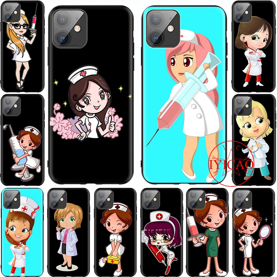 Милый мультяшный Мягкий силиконовый чехол для телефона iPhone 5 6 7 8 11 5S 6s Plus 7Plus 8Plus XR