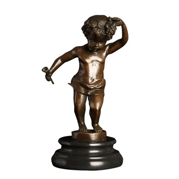 

antique bronze angel nude boy statue sculptures