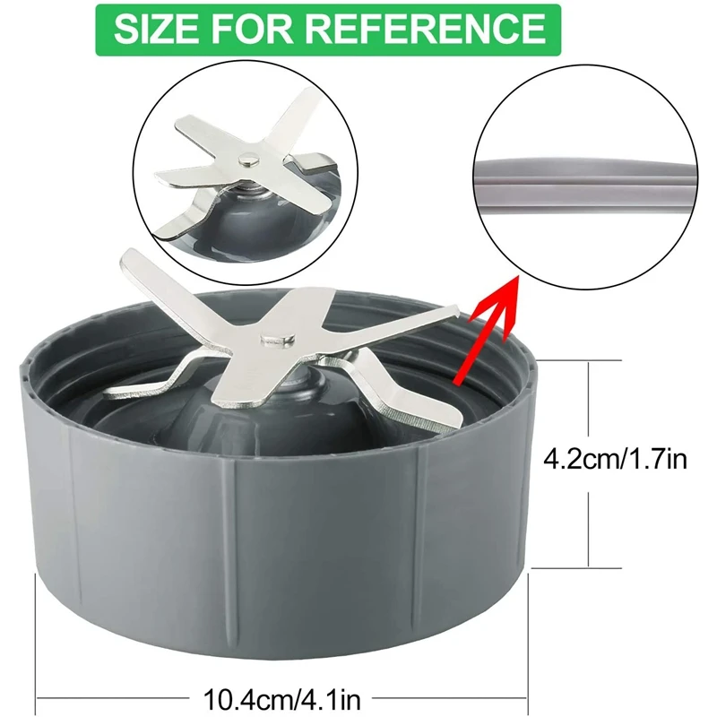 Replacement Parts Fit for Nutribullet 600 Watt 900 Watts Replacement  Extractor Blade Blender Cups Accessories - AliExpress