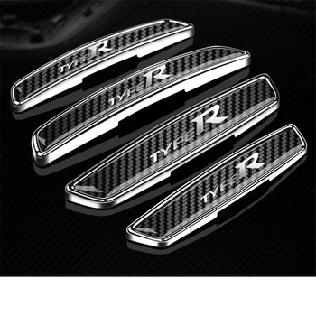 

CEYUSOT FOR Mazda CX-3 CX-5 CX-9 Mazda3/6 General Motors door protection strip BUMPER STRIP Carbon fiber decorative parts 4PCS