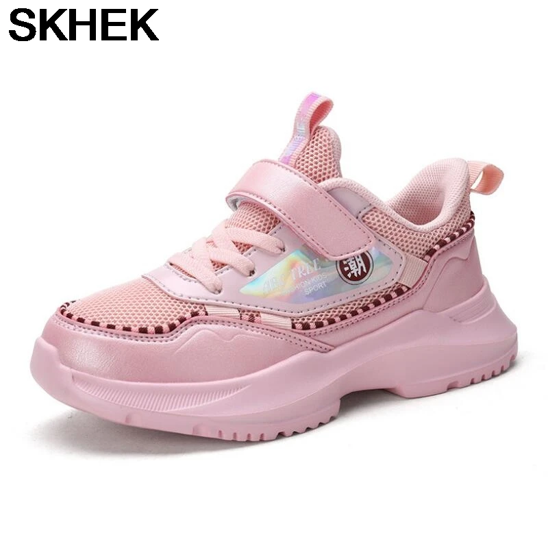 SKHEK весенне летняя детская обувь модные кроссовки для девочек удобная спортивная