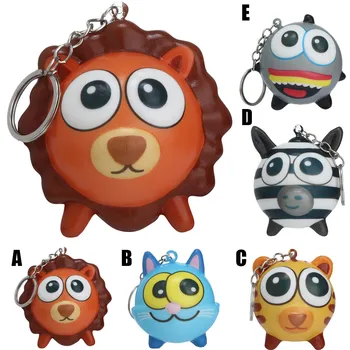 

Mini Lion Tiger Squishies Slow Rising Cream Toys Keychain Phone Strap Accessories Stress Relief Squeeze Toy Kids Gift