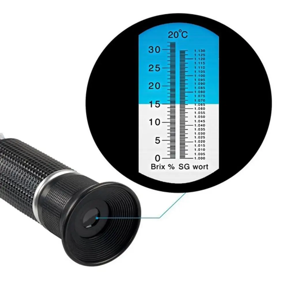 Рефрактометр для пивоварения ручной двойной рефрактометр сахара 1 000 130 домашнего