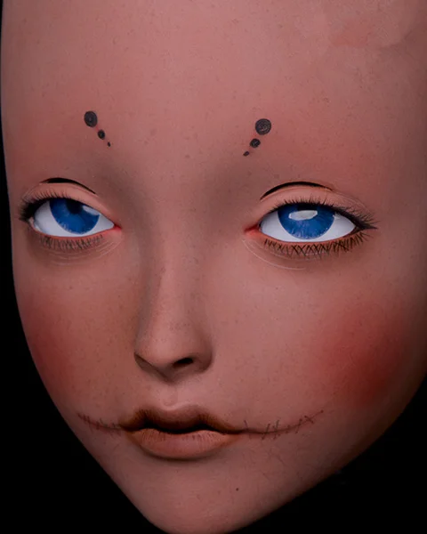 LiLi Mask-15) милая девушка Смола половина головы настроить Косплей Японская ролевая игра Аниме Силиконовые кигуруми маска Трансвестит кукла