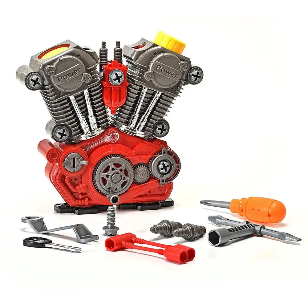 

NFSTRIKE DIY Assembly Simulation Motorcycle Engine Educational Toy with Light Sound birthdaty gifts 2019