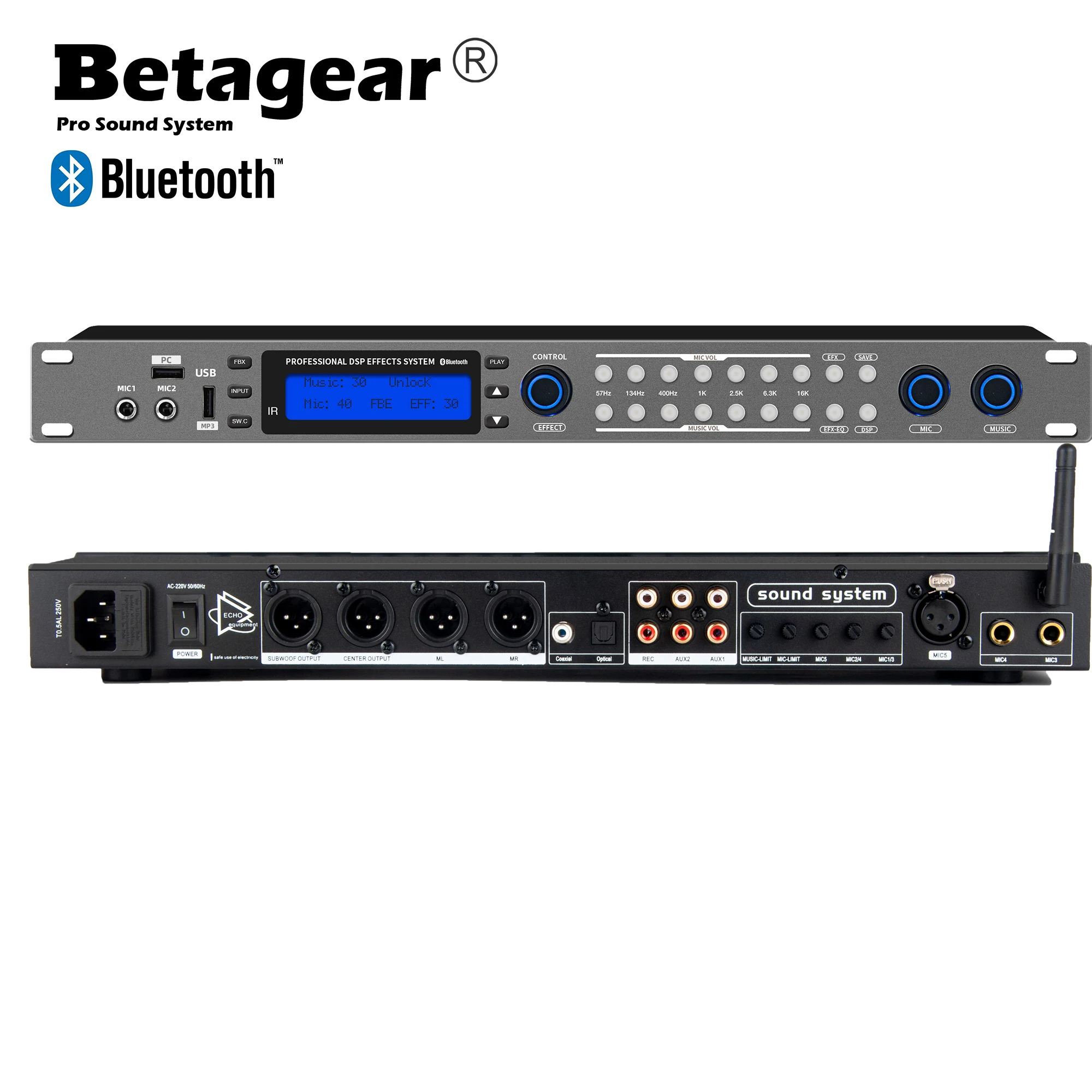 Betagear karaoke system bluetooth DSP KTV digital