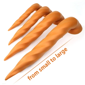 Super Long Anal Dildo Prostate Massage Anal Dilators Erotic Vaginal Masturbation Sex Adult Toys for Men Extra long anal plug Hot