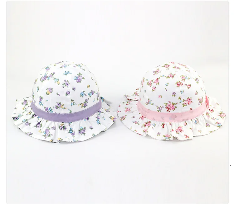 Цветочная шляпа для маленьких девочек, Солнцезащитная шляпа для девочек, Цветочная шляпа, джинсовая детская шляпа с оборками для малышей