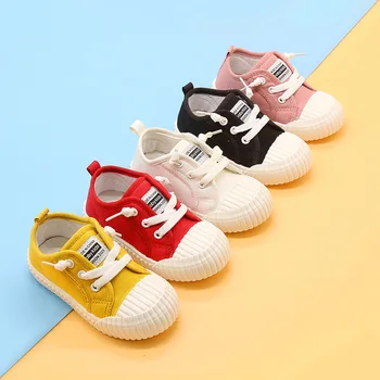 

Spring Autumn Children Canvas Shoes Boys Girls Students Soft Bottom Outdoor Shoes Toddler Kids Sport Non-slip Sneakers