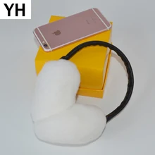 Женские зимние уличные наушники из меха кролика Рекс, настоящий мех кролика, наушники для милой девушки, русский Настоящий мех кролика Рекс, шапка