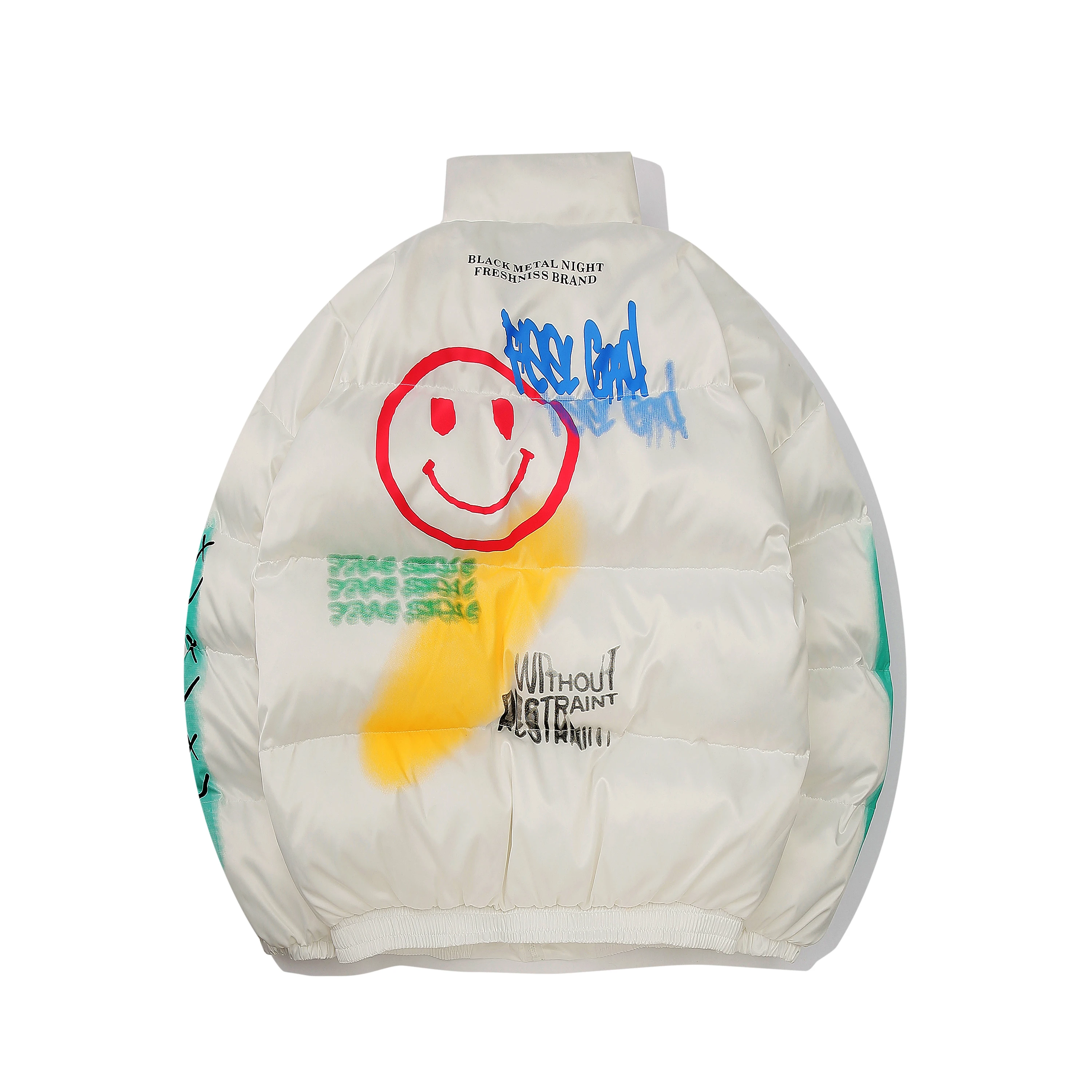 UNCLEDONJM Emojiparkas теплая зимняя куртка мужские модные парки верхняя одежда уличная