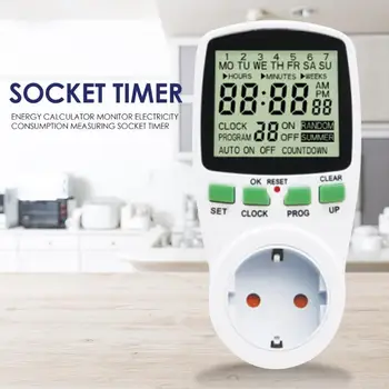 

Electricity Monitoring Time Socket Wattmeter Power Consumption Energy Meter