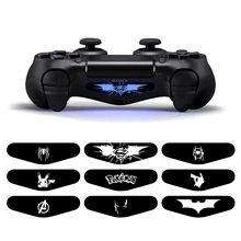 9 шт./компл. светильник светодиодный наклейки для кожи для Playstaion4 PS4 Геймпад светильник наклейки для PS4 Slim Ps4 pro игровой контроллер