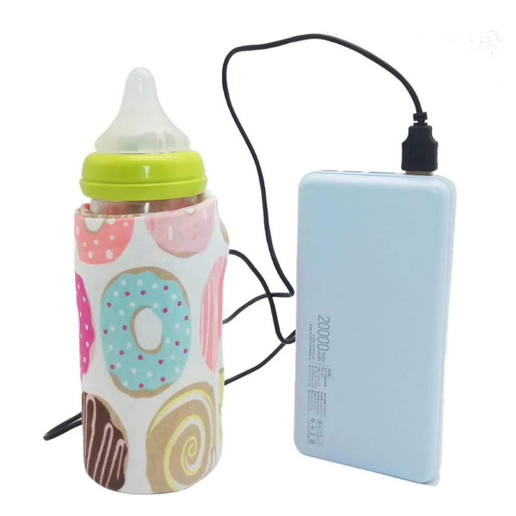 

10 ColorsUSB Milk Water Warmer Travel Stroller Insulated Bag Baby Nursing Bottle Heater Portable Heater Infant Food Outdoor Cup