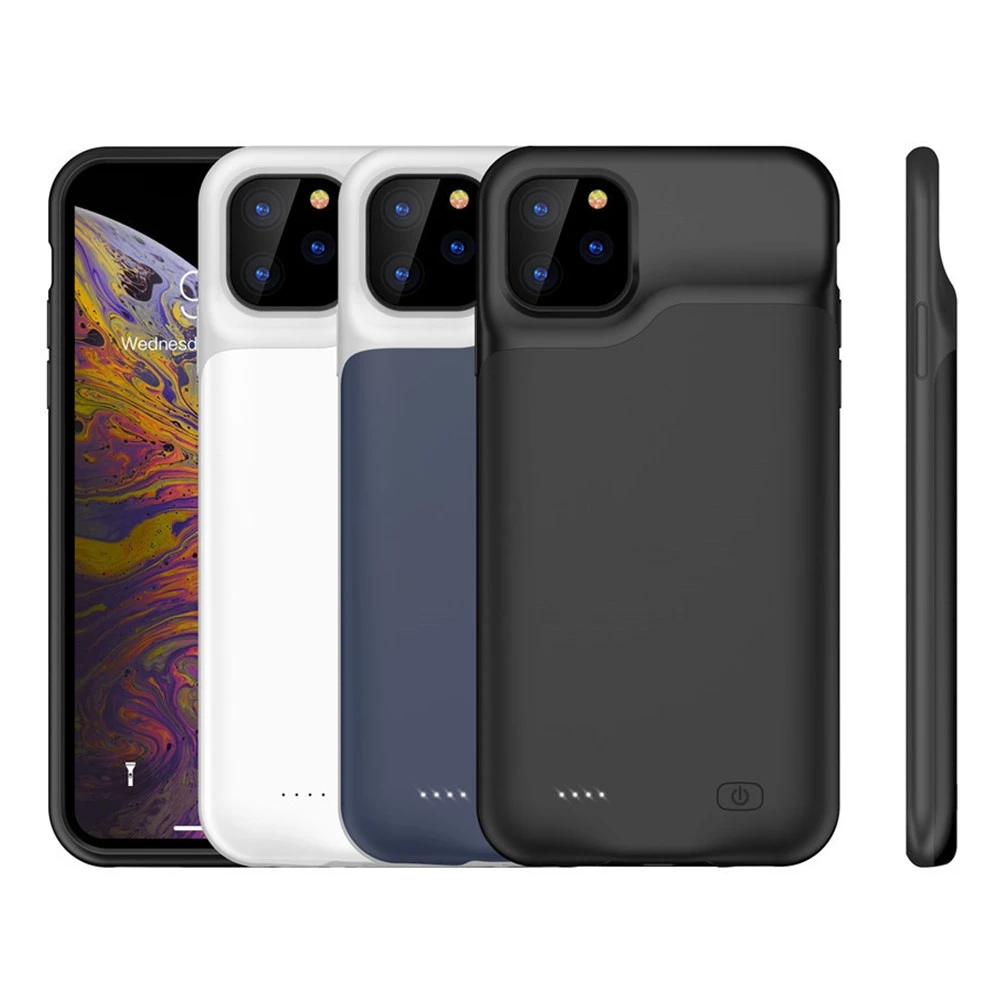 Чехол для аккумулятора s Силиконовый противоударный чехол для iPhone 11 Pro Max для iPhone 11 Pro Чехол для питания запасной внешний аккумулятор чехол для iPhone 11