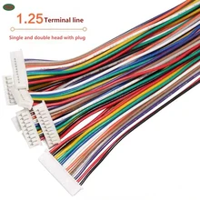 

50Pcs GH1.25 2P/3/4/5/6-12P Single-Head/Double-Head 1.25mm Pitch electronic Wire With Lock Terminal Wire