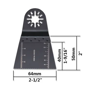 

5PCS 2-1 / 2inch Saw Blade Oscillating Non-ferrous Metal Wood FiberGlass Cutter