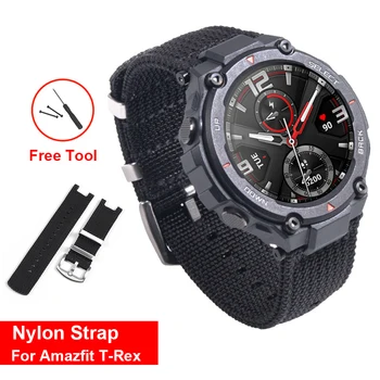 

Nylon Watchband Band For Amazfit Trex T-Rex Smart Watch Wrist Strap Replacement accessories Bracelet Correa