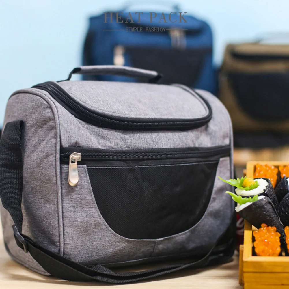 Портативный водонепроницаемый Термоизолированный ручной ланч-мешок Bento Box Holder Pouch