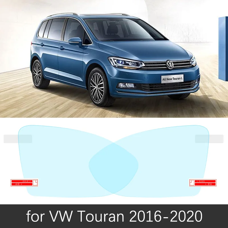 VW Touran 2016-2020 Полное покрытие, противотуманная пленка, непромокаемое зеркало заднего вида для Volkswagen VW Touran 2003~, оригинальные защитные пленки, автомобильные аксессуары - Color Name: VW Touran 2016-2020
