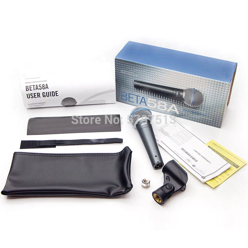 Профессиональный ручной Проводной динамический микрофон Beta 58A, микрофон для караоке, микрофон для микрофона Beta58 58|Микрофоны| | АлиЭкспресс