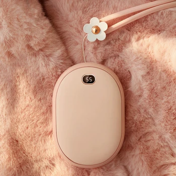 

2020 Oct New 2 in 1 USB protableRechargeable Hand Warmer 10000mAH Power Bank Double-Sided Heating Hand Warmer Christmas