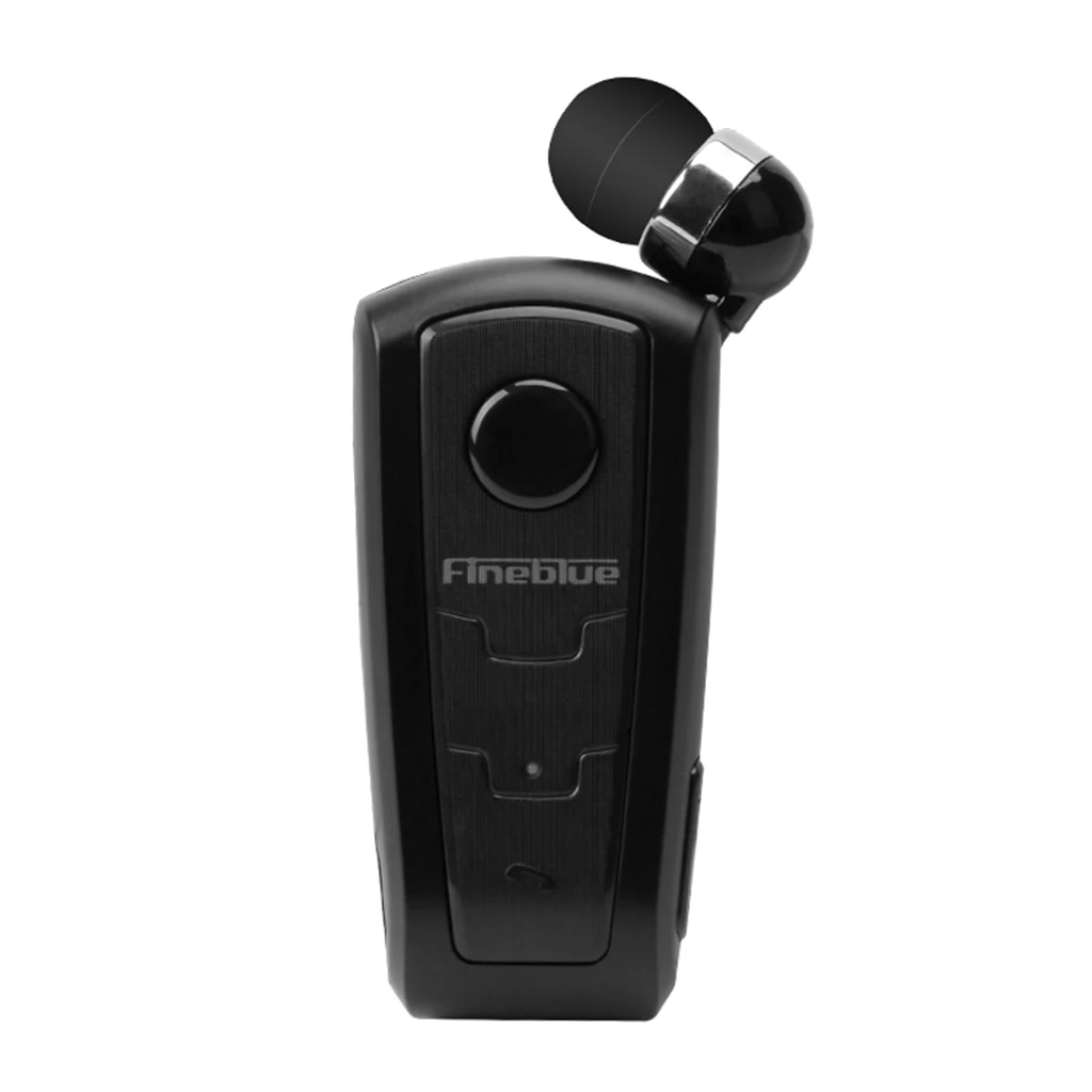 Fineblue F910 беспроводная Bluetooth гарнитура в ухо вибрирующий сигнал износ зажим Hands Free наушники для смартфонов наушники - Цвет: Black