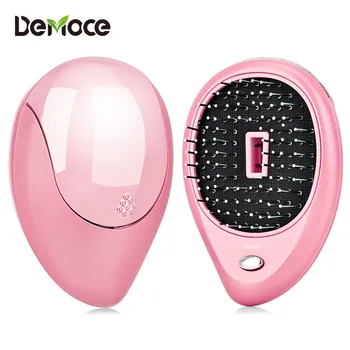 

Portable Electric Ionic Hairbrushes Electric Massage Comb Mini Ion Vibration Hair Brush Wireless Scalp Massage Prevent Hair Loss