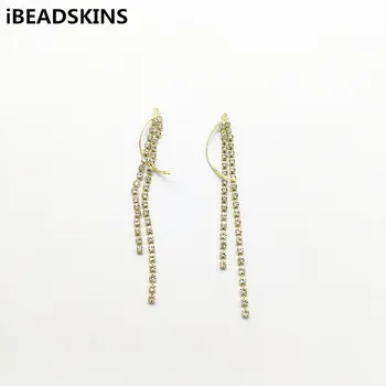 

New arrival! 71x10mm 100pcs Rhinestone claw chain charm for Jewelry Findings Earrings parts,hand Made Jewelry DIY